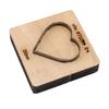 Heart Shape Leather Cutting Die High Carbon Steel Leather Punching Die with Thick Wooden Base for