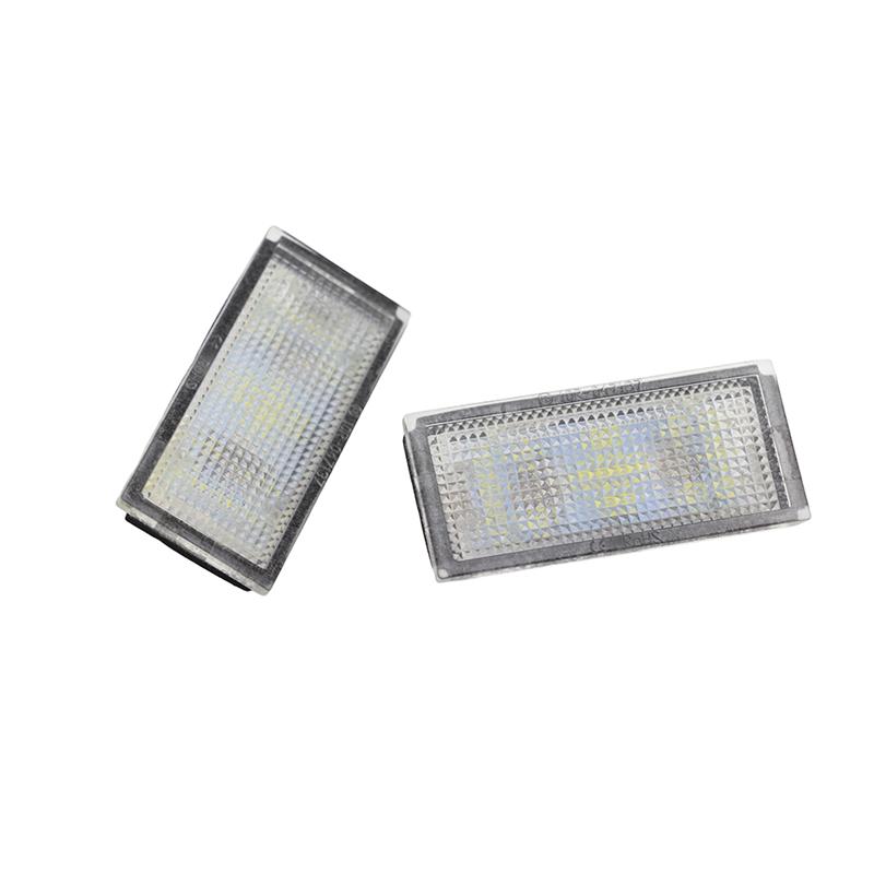 2PCS LED Car License Number Plate Light For BMW 7 Series E65 E66 2006-2008 Facelift Only Lamp White Bulbs License Plate Lights