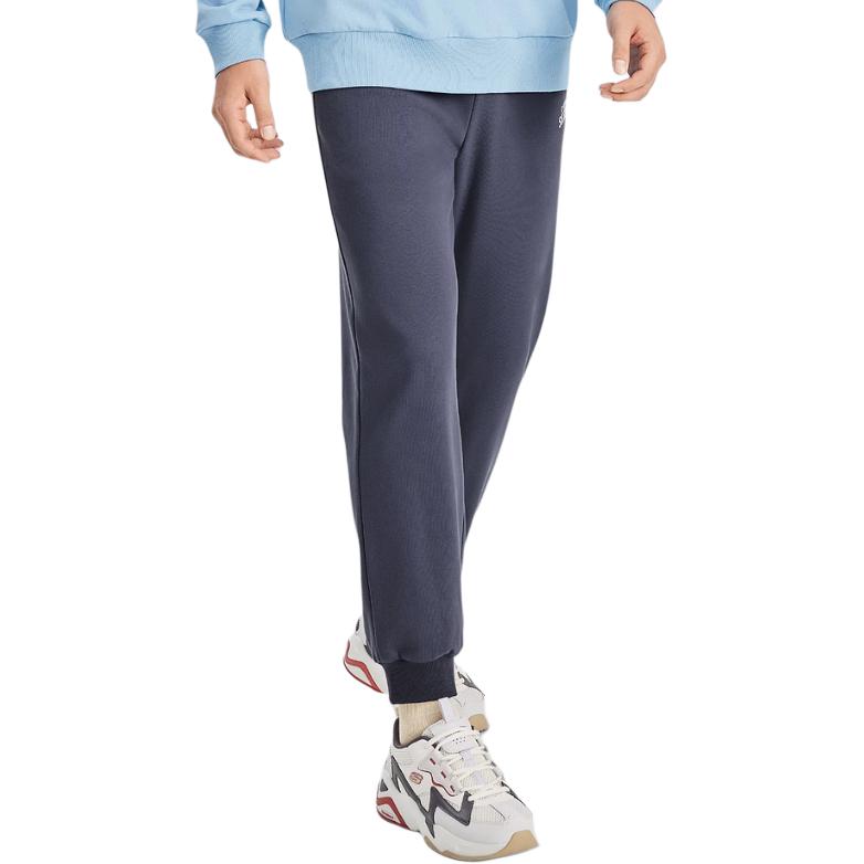 Skechers Sport Lifestyle Series Casual Versatile Simple Comfortable Retro Knitted Sweatpants Men Bottoms Odyssey-Gray L324M058-026R
