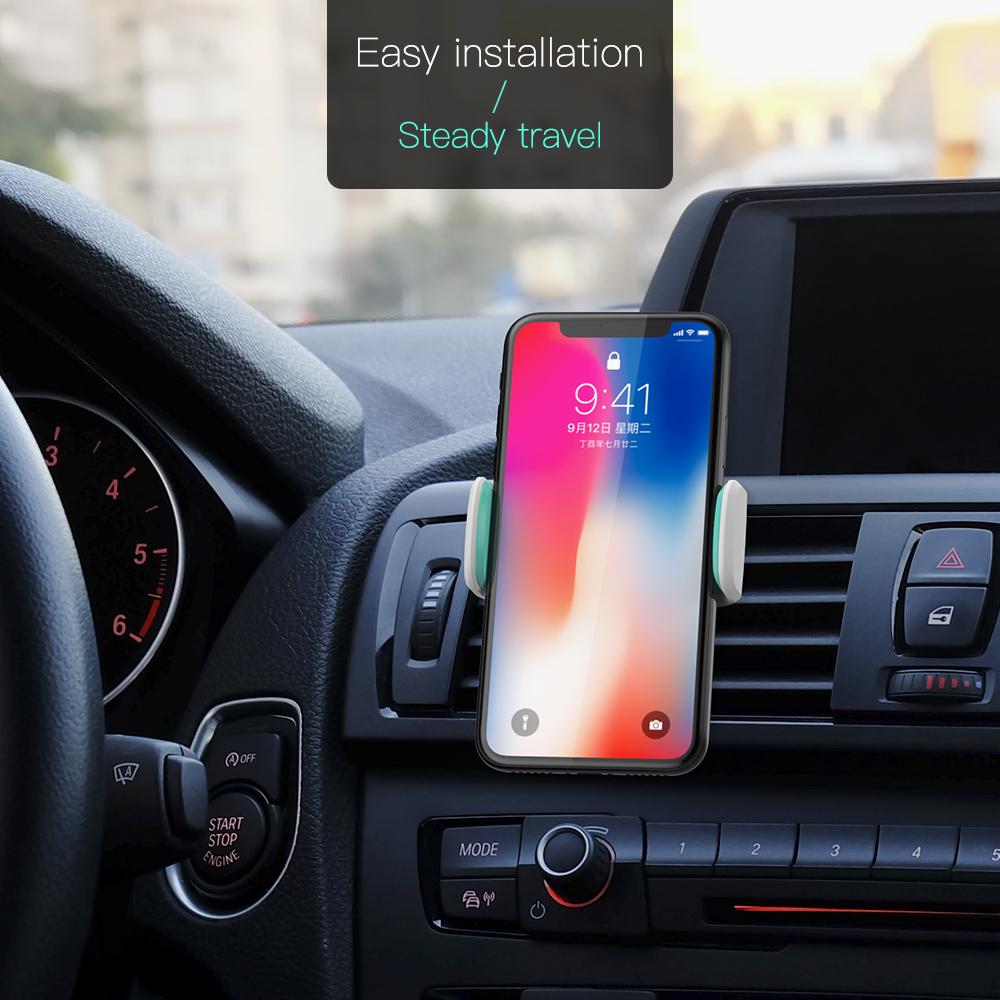 KEYSION Phone Holder Air Vent Mount Car Holder 360 Degree Ratotable Support Mobile Car Phone Stand
