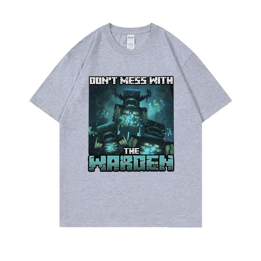 Dont Mess with The Warden Funny Meme Tshirt Unisex Game Otaku Casual Pure Cotton Tshirt Unisex Fashion Oversized Streetwear S