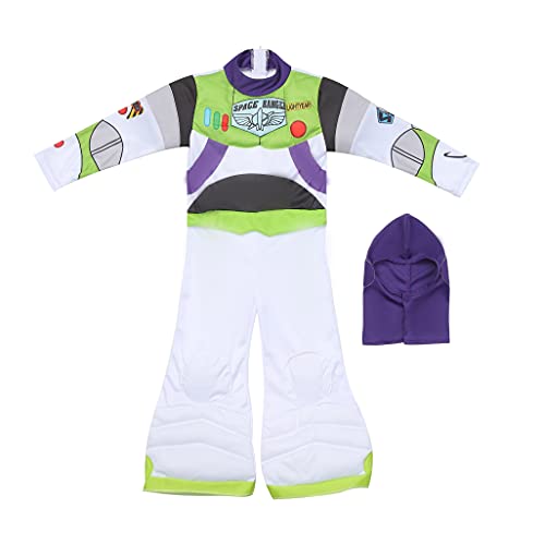 [SCLYX] Astronaut Cosplay Costume for Kids, Super Cute with Hat, Astronaut Costume for Halloween, Kids Costume for Boys, Cute Halloween Costume for Ev