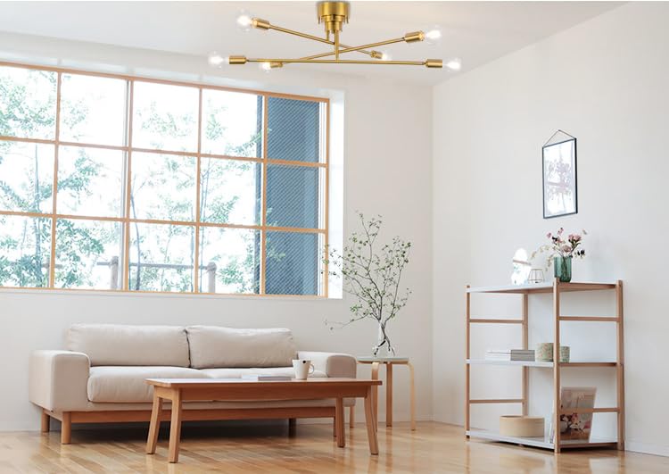 Chende Ceiling 6 LED Ceiling Nordic Adjustable Modern Pendant Living Room Bulbs Sold Light, Lights, Brass, Spotlights, E26, Lighting, Style, Angle,
