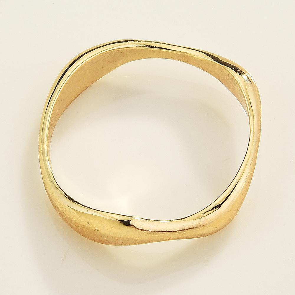 Accessories Simple Ins Irregular Opening Bracelet Design Sense Glossy Fashion Joints Ring Ring Female