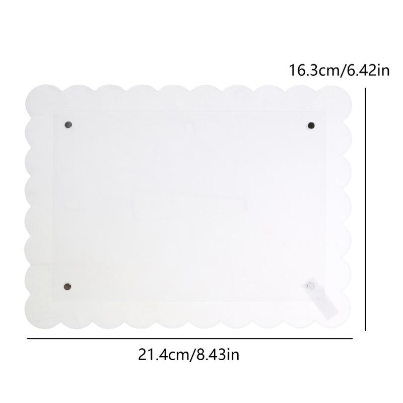 Akrylowa Przezroczysta Karbowana Ramka na Zdjęcia Przezroczysty Magnetyczny Uchwyt na Zdjęcia do Ekspozycji na Blacie Dekoracja Pokoju Dziecięcego