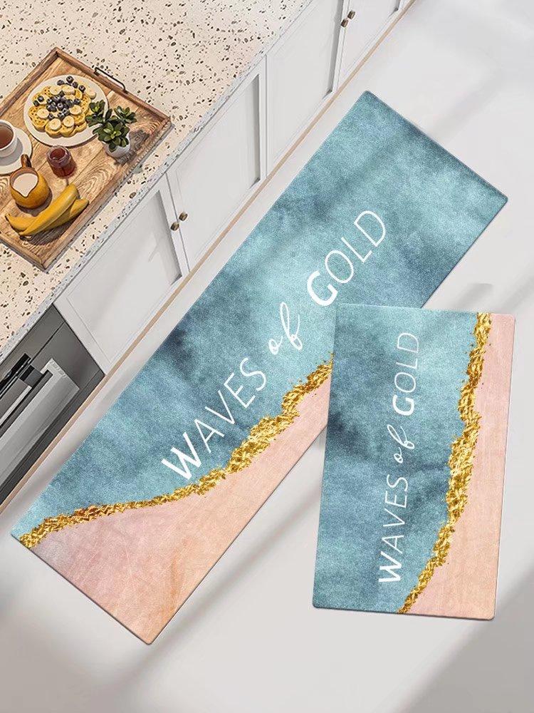 

Комплект кухонных ковриков Длинный полосатый коврик для ванной, впитывающий влагу, Бытовой кухонный прямоугольный ковер 40*60cm