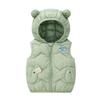 2023 Autumn And Winter New Arrival Children's Clothing Boys And Girls Hooded Down Vest Boys And Girls Cartoon Zipper Thickened Warm Vest