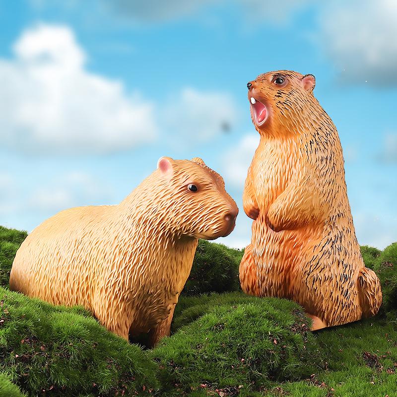 Entzückendes weiches Gummi-Capybara Stressabbau-Spielzeug