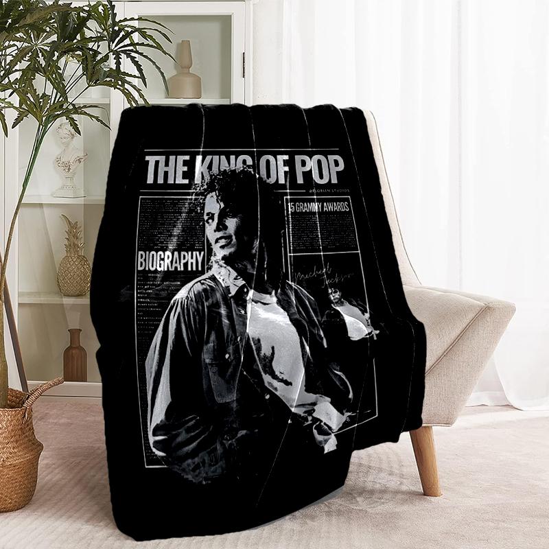 Coperta Stampata Michael Jackson - Morbida e Confortevole, per Camera da Letto, Viaggio, Divano, Decorazione Casa - Regalo di Compleanno Natale per Amico