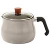 Heiwa Freize Multipot L Size 16cm 3L (3-4 Servings) Warm Gray. 7 Functions: Boil, Simmer, Steam, Cook Rice, Fry, Deep Fry, Mix. IH