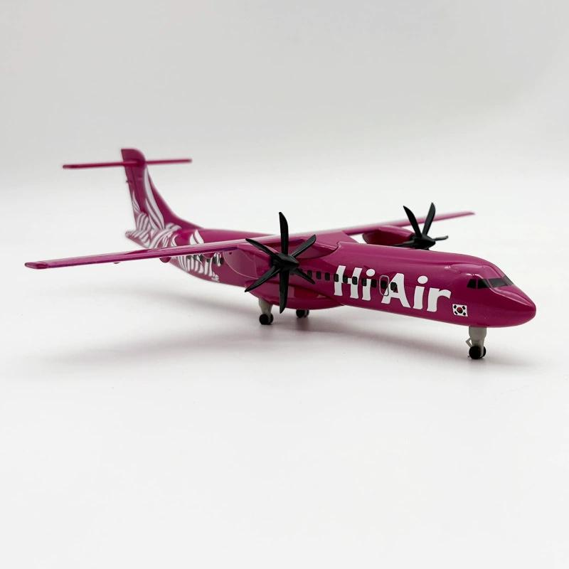 1/400 Spielzeugflugzeuge Metall Maßstabsflugzeug 20cm Korean Hi Air Airways ATR Propeller Flugzeuge M Rädern Fahrwerk Sammlerstück