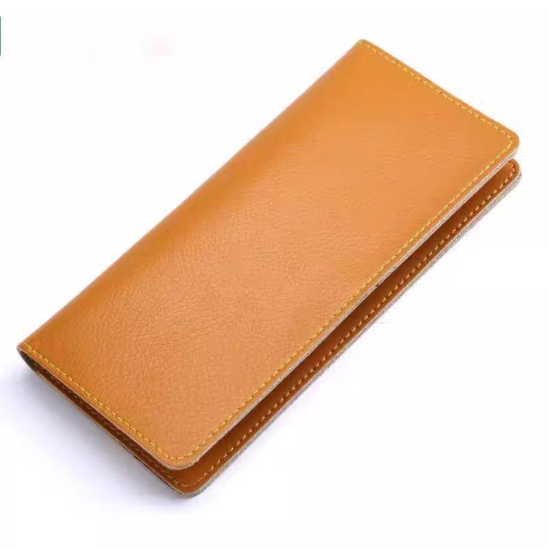 Korean Style Women's Long Leather Wallet - Gold, Solid Color, Large Capacity, Multifunctional Clutch
