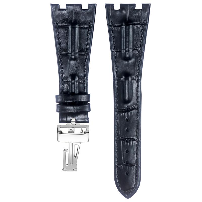 BRETA Echtes Leder Uhrenarmband für Audemars Piguet Royal Oak Offshore 15710 15703 26470 Armband für AP Faltschließe 28mm