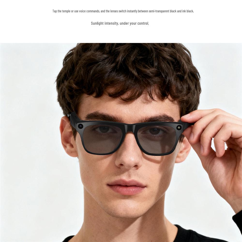 CrossXK One Mac Smart Glasses: 8MP Camera, Stabilization, Smart Call, Object Recognition, AI Translation.