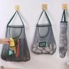 Kitchen Multifunctional Fruit Vegetable Hanging Bag Wall Hanging Ginger Garlic Storage Bag Mesh Bag Reusable Storage Artifact