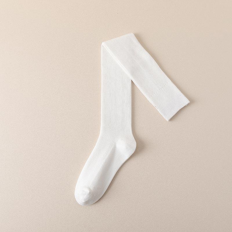 

Гольфи до коліна для жінок на осінь та зиму, однотонні бавовняні шкарпетки, захист колін, компресійні шкарпетки для схуднення ніг, подовжуючі, антиковзкі шкарпетки до стегна 1 pair білий