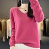 Pulover de cașmir pentru femei Qinghe cașmir 30% cașmir 70% lână Pulover pentru femei de toamnă și iarnă din cașmir moale și cald