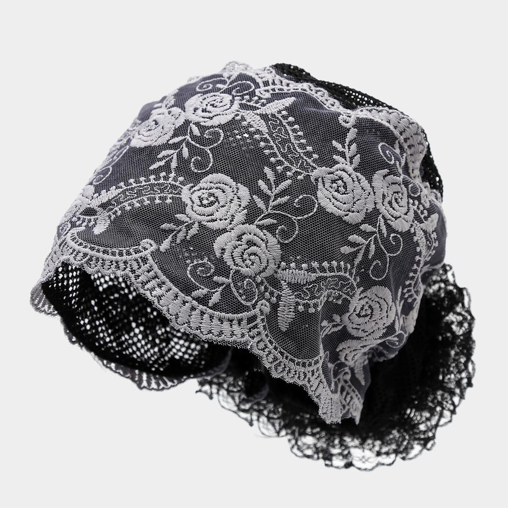 Muslim Lace Floral Beanie Hat Breathable Summer Fashion Cap For Women