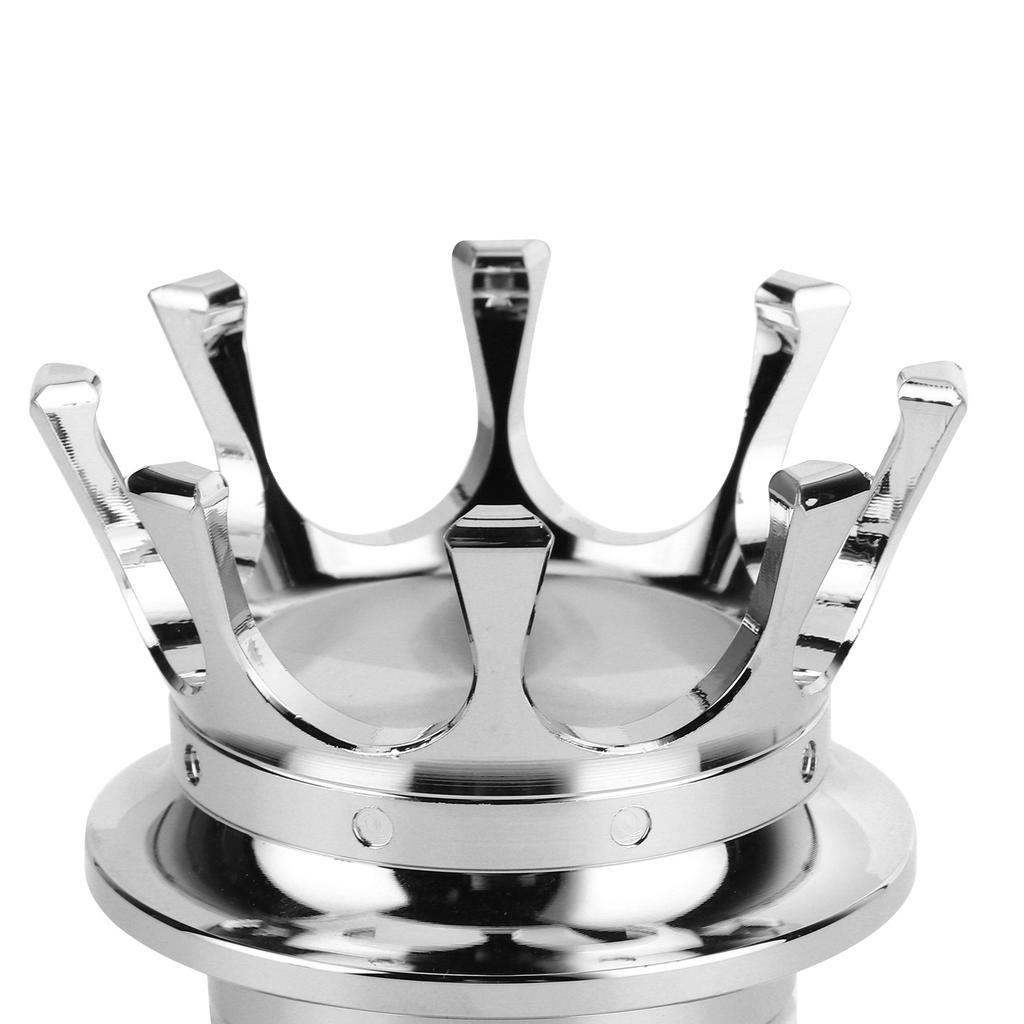 Front Axle Cap Covers Distinctive Crown Styling CNC Aluminum Alloy for Motorbike ModificationChrome