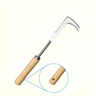 1pc Durable Stainless Steel Manual Weeder Tool with Gears - Perfect for Efficient Road Maintenance & Weeding, 30.0cm Handle, Ideal for Cracks