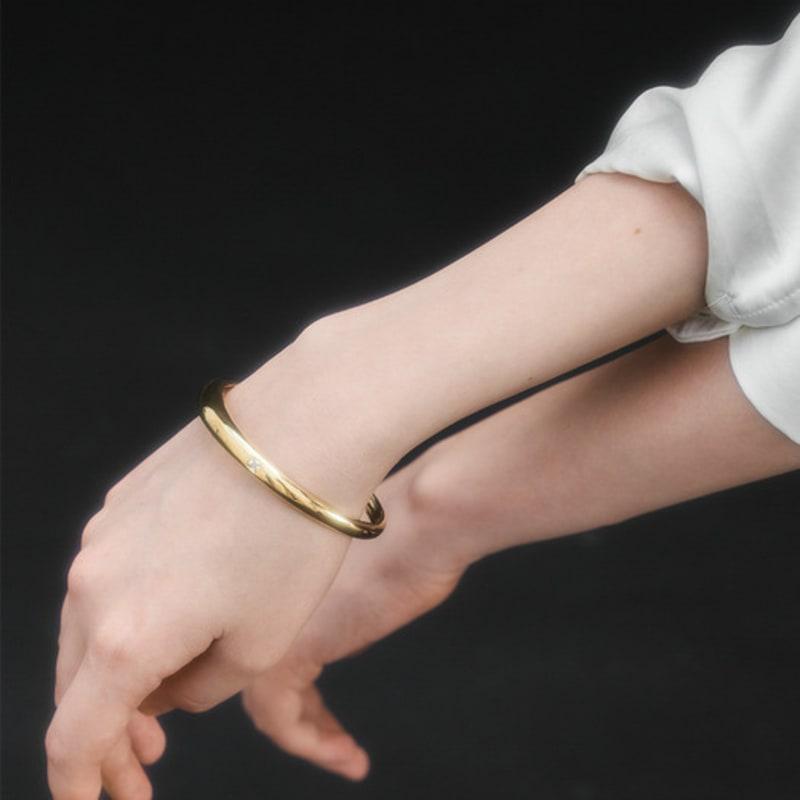 RAWFINED Dome Cubic Bangle