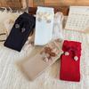Knee High Length Knee High Socks Knitted Material Uniform Socks Sweet Knitted Socks  For Girls