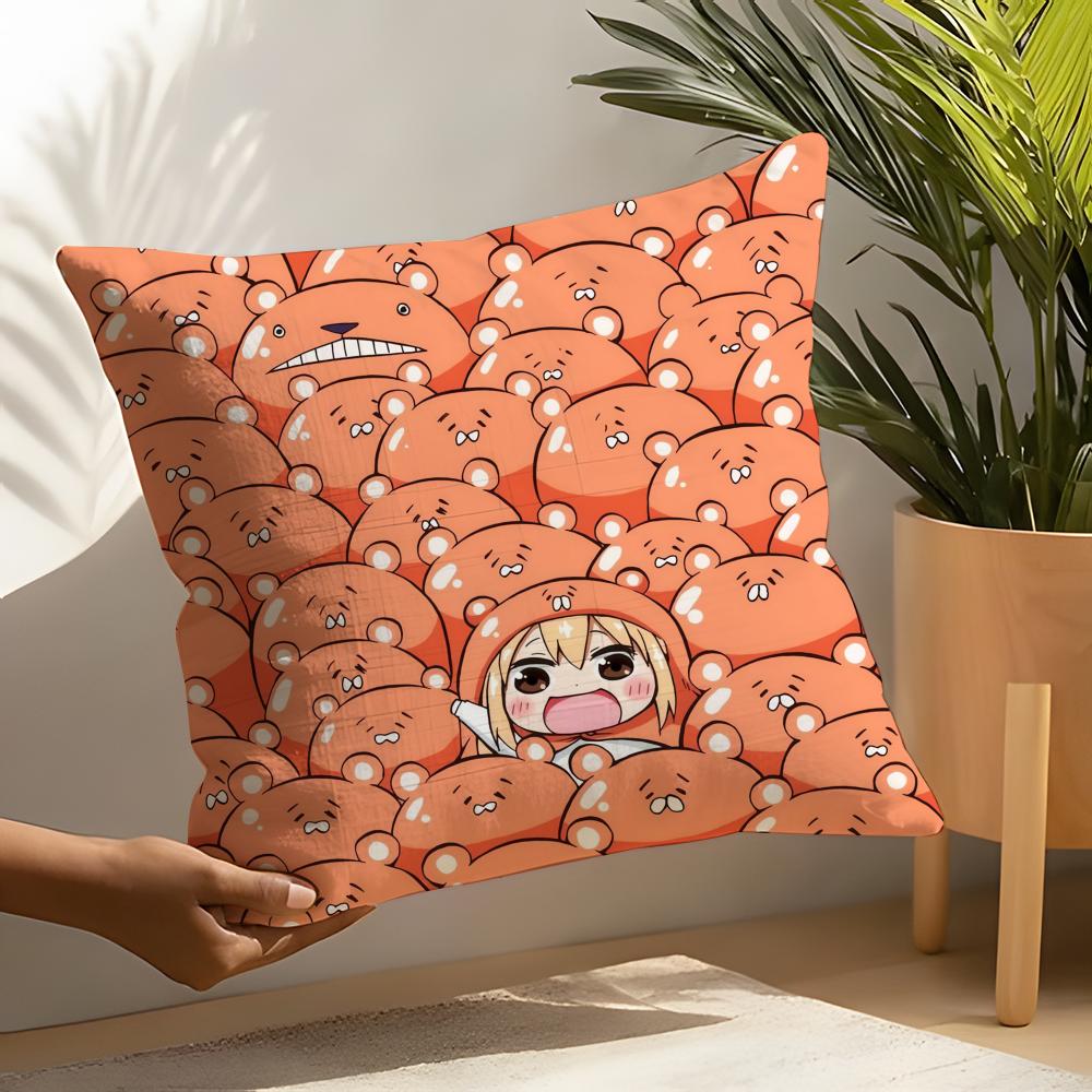 Cute Uumaru ddoma anime Pillow Case Home Living Room Decoration Linen Pillow Cases Cushion Cover