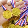 20pcs Plastic Gold Winner Award Golden Medals Kids Birthday Party Favors Sports Game Prize Toys Soccer Football Pinata Filler