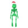 Halloween Skeleton Refrigerator Magnet 3D Printed Poseable Skeleton Figurine with Movable Joints Articulated Skeleton Fridge Magnetic Decoration