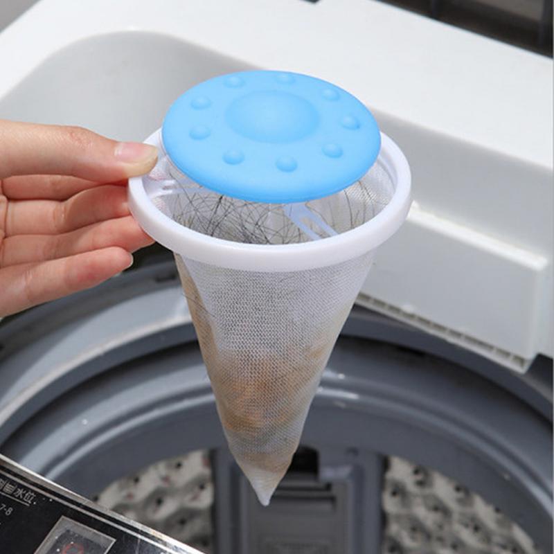 Floating Hair Filtering Mesh Removal Pet Hair Remover Filtering Mesh For Laundry Household Lint Trap Hair Filter Net Washing
