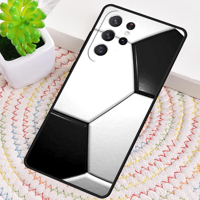 Football Soccer Ball Phone Case for Samsung Galaxy Note 10 Pro S26 Ultra S23 S24 FE S25 S21 S22 PLUS Shockproof Cove