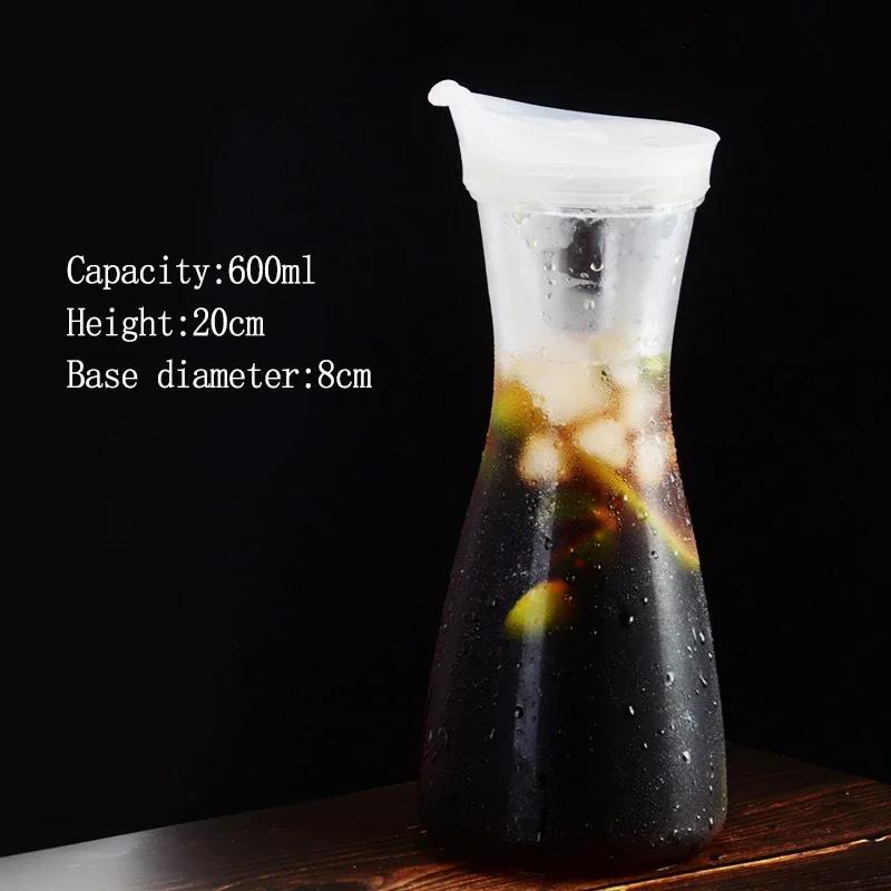 

1L/1.6L Acrylic Cold Water Bottle Large Capacity Heat-resistant Water Jug Restaurant Home Juice Milk Beverage Pitcher Drinkware as shown
