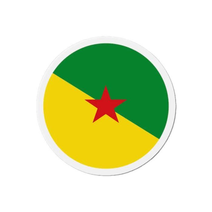 Aimant Rond - Guyane - 8 cm - 50 pièces - Multicolore - Mixte
