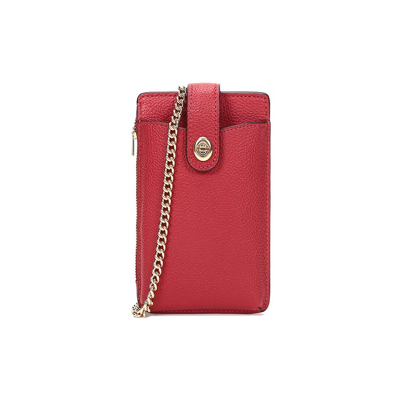 

COACH Turnlock 10 Knob Brand Logo Shoulder Bag Crossbody Bag Regular Women s Red червоний