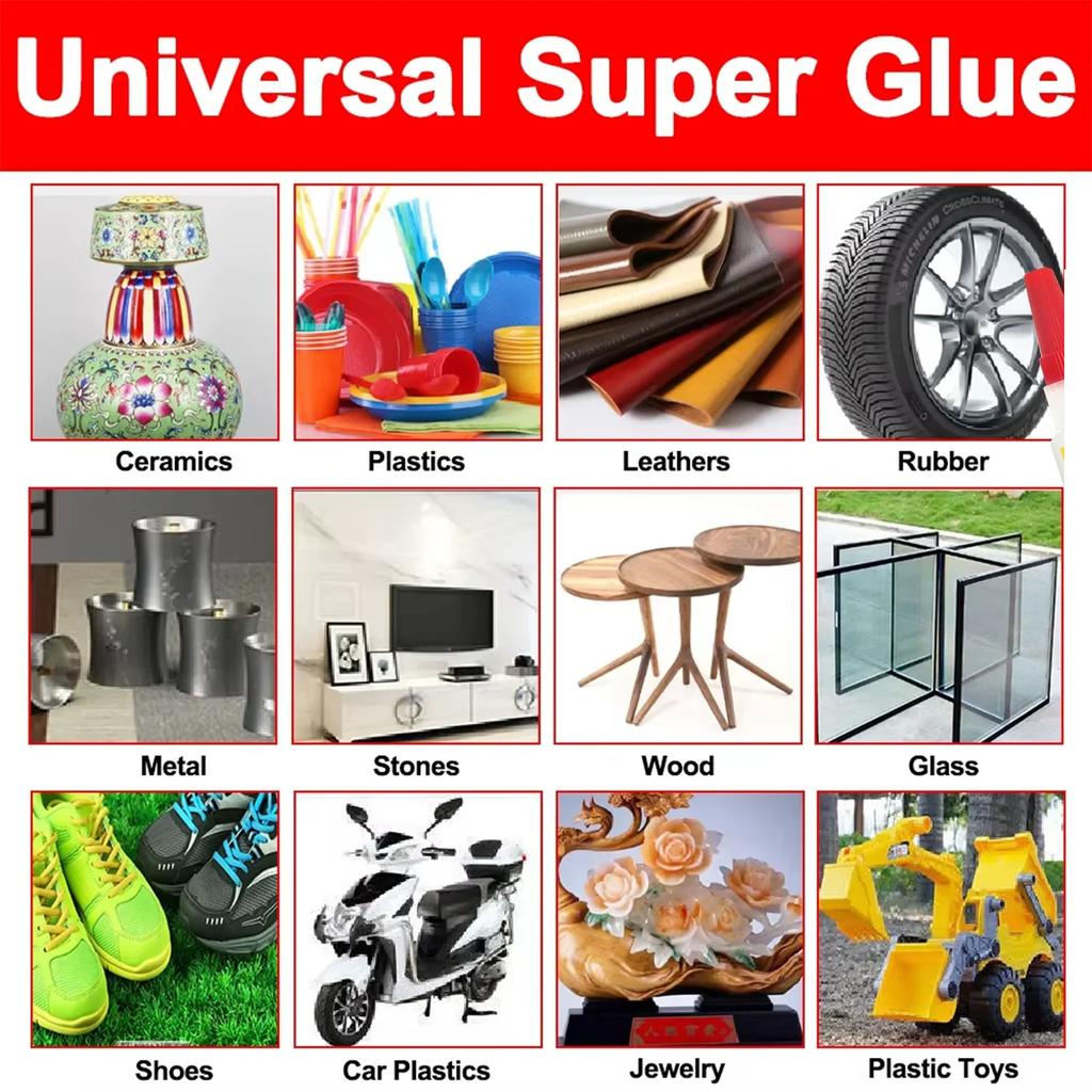 Super Cyanoacrylate 502 for Repairing Metal, Plastic, and Glass – 20/50g – 5-Second Quick-Drying Instant Adhesive