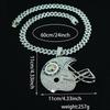 Large Pittsburgh Steelers Alloy Football Helmet Pendant Necklace