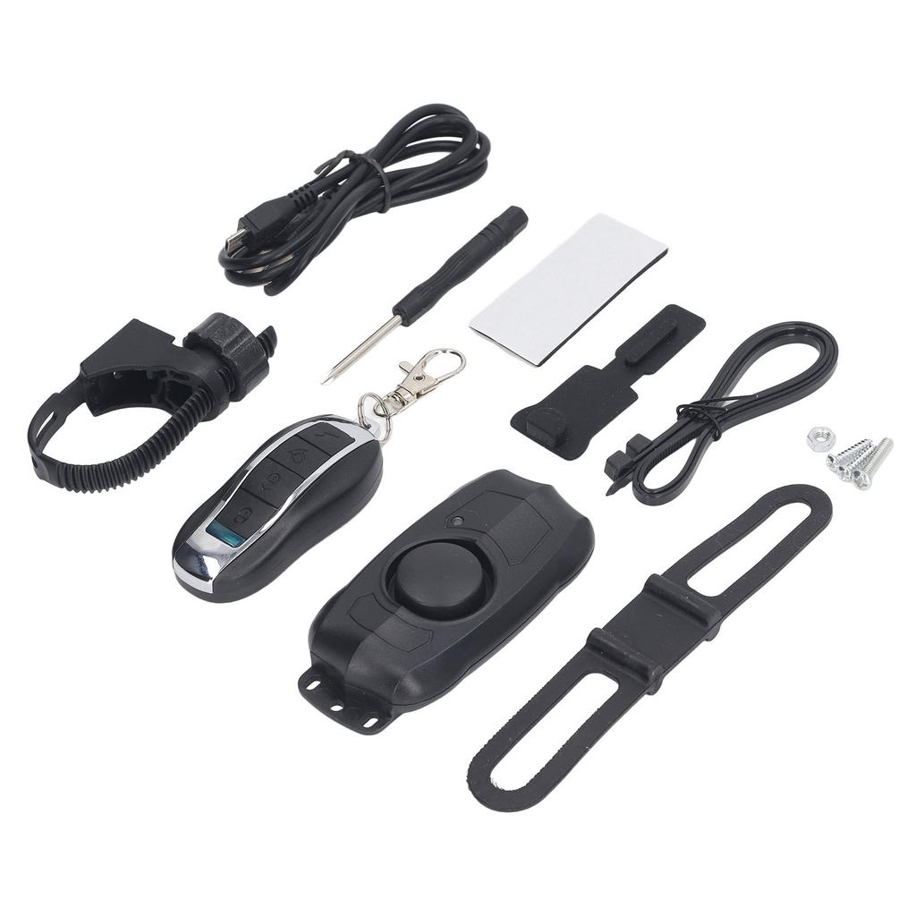Electric Vehicle Alarm USB Charging Bike Wireless Remote Control Vibration Alarm Built in Battery