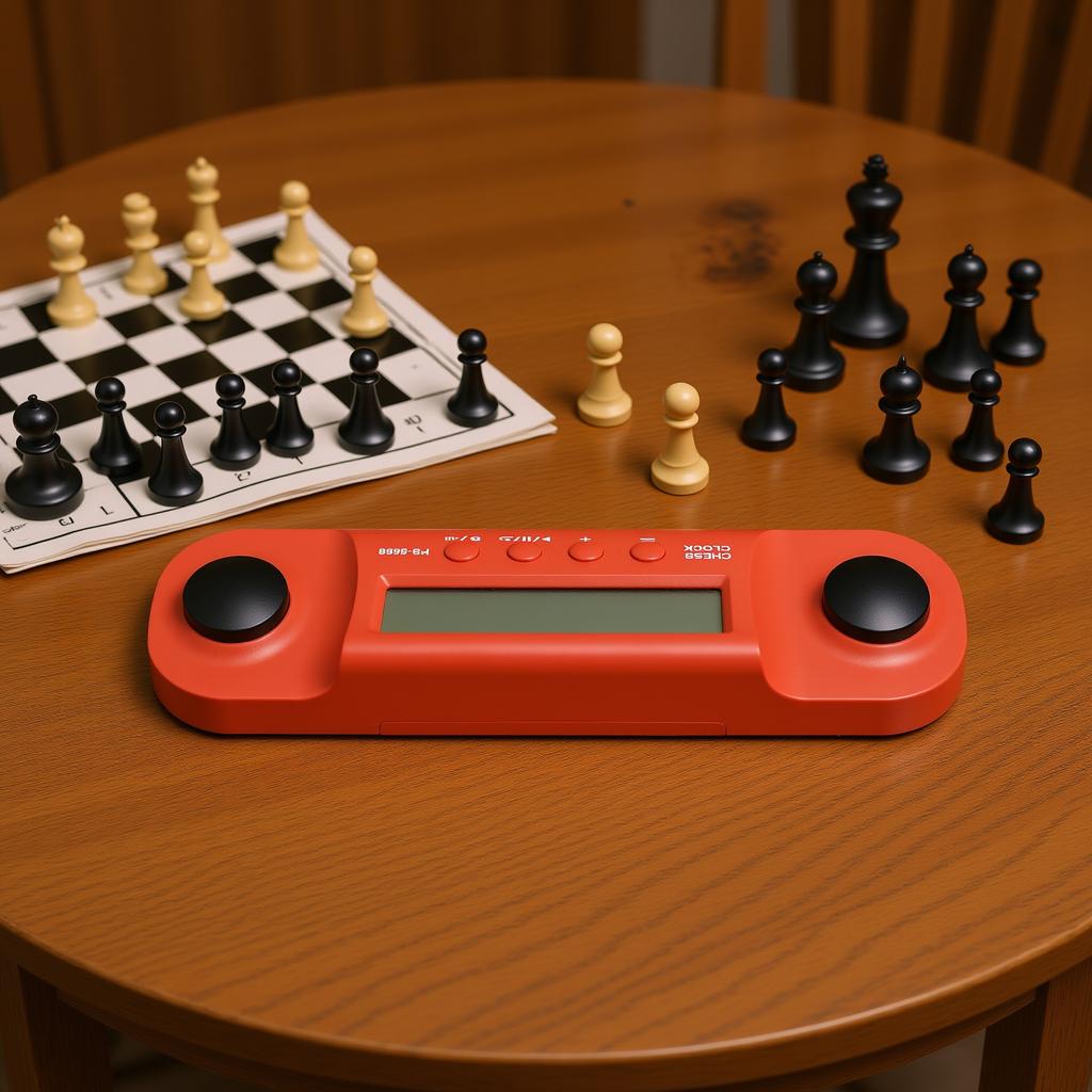 Chess Timer Digital Game Countdown Stopwatch Portable Clock for Chess with LCD Display Travel Friendly for Tournaments Training