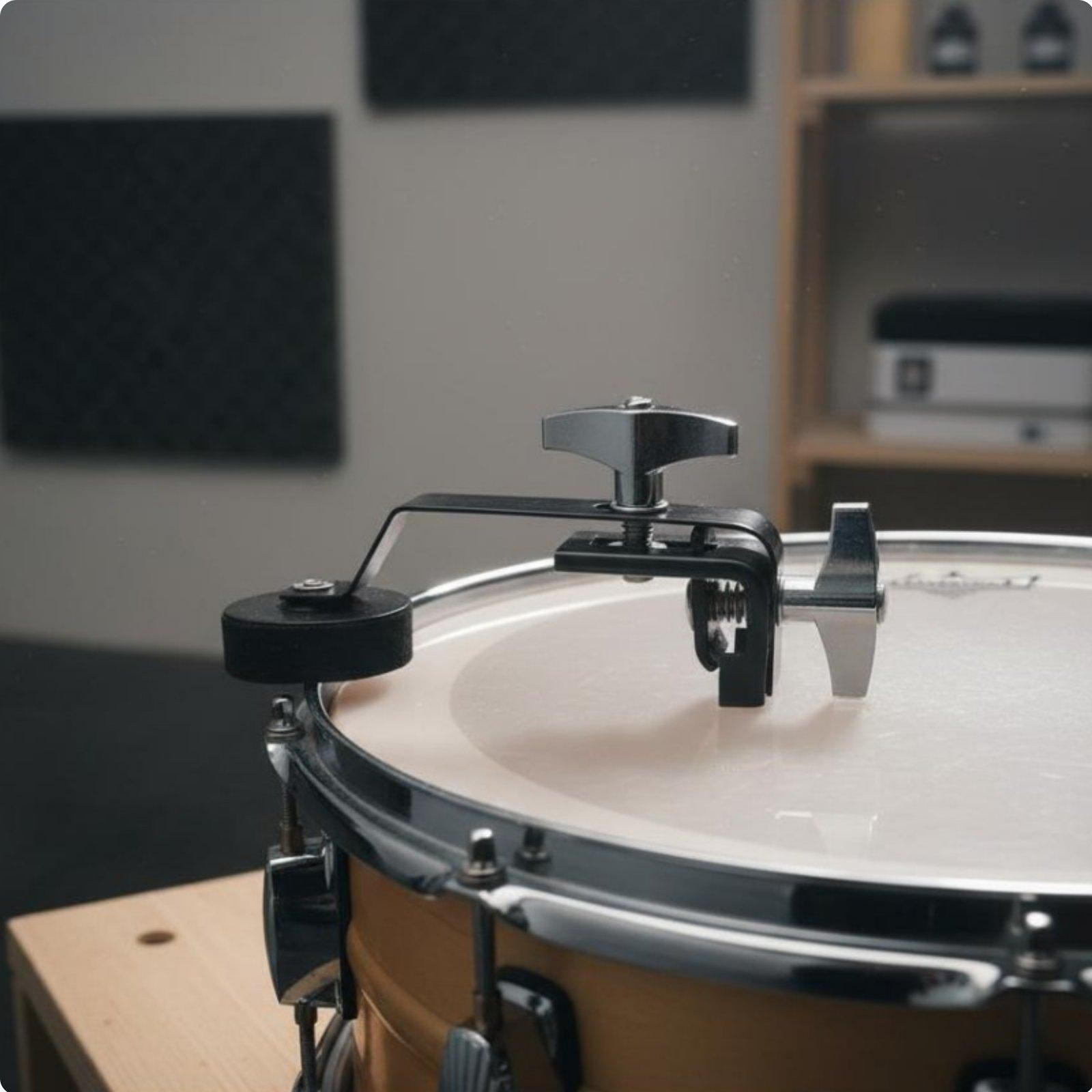 Snare Drum Mute Dampening Pad Attachon Dampener Percussion Accessory for Drummers, Practice
