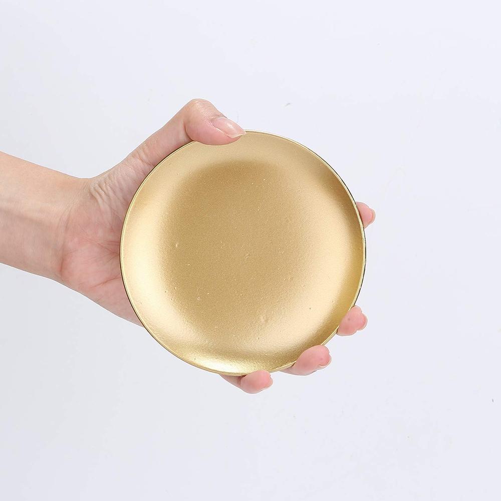 3 Stück Goldene Eisen Kerzenteller Für LED- & Wachskerzen Für Hochzeiten Oder Partydeko