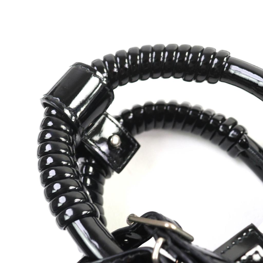 Excellent BALENCIAGA Shoulder Bag Bistro Basket Bag XS 2WAY Handbag Enamel Women 671342 Used