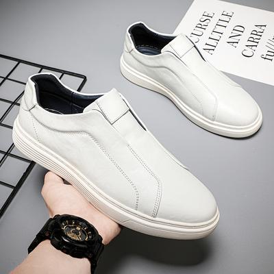Mode 2025 Neue Herrenmode Lässige Sneaker Echtes Leder Schnürschuhe Leicht Atmungsaktiv Bequeme Laufschuhe für Jugendstil