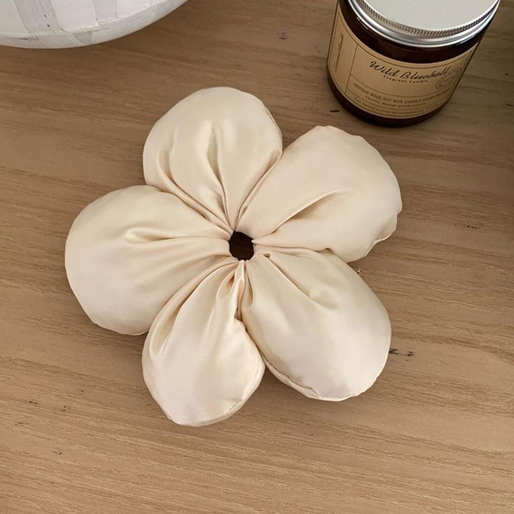Handmade Flower Hair Tie Cotton Hair Bands Women Fashion Accessories Hair Scrunchies Ponytail H E8J6