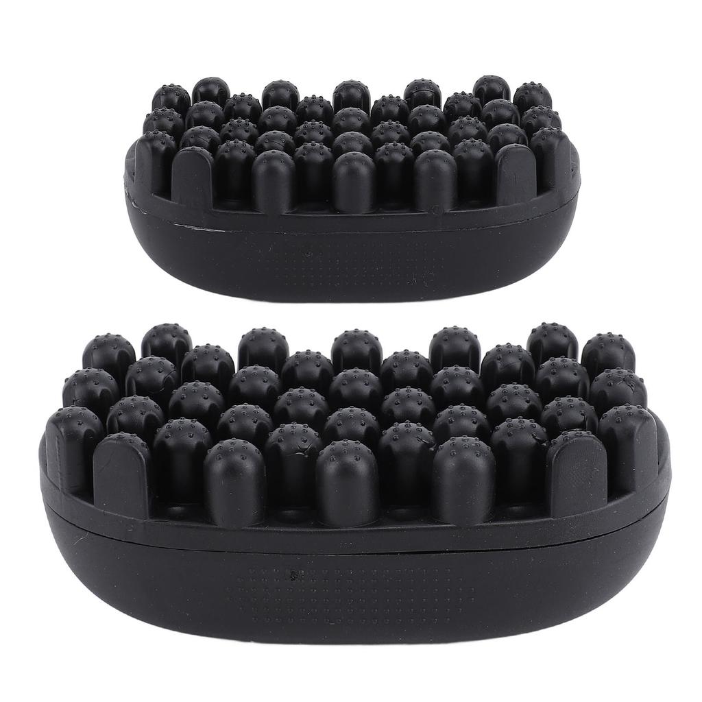 2pcs Rubber Curling Hair Brush Large and Small Size Washable Twist Curl Comb Hair Styling Tool