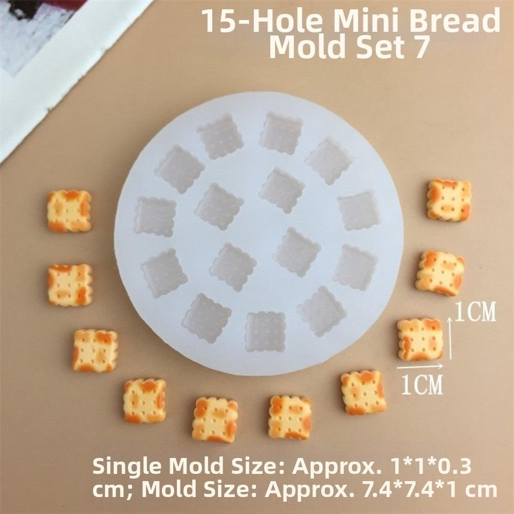 Reusable Cookie Shaped Mold Flexible Play Food Mold Baking Tool Resin Mold  Candy Making