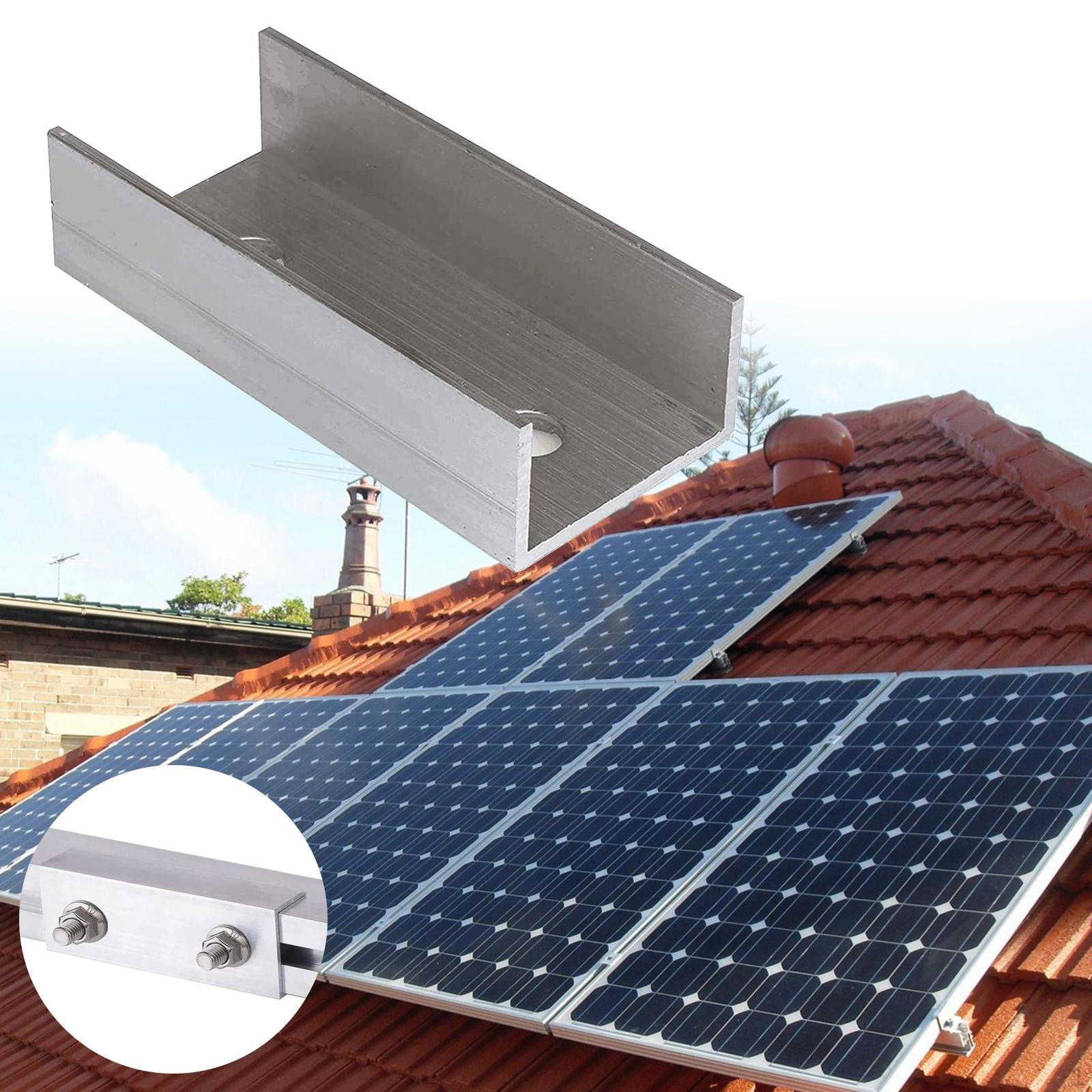 

Aluminium Material Solar Panel Rail Connector Sturdy Heavy Duty Mount Accessories