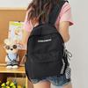Schoolbag Japanese Contrasting Colors Ins Niche Schoolbag Girl Junior High School College Student Backpack Light Commuter Travel Backpack