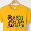 Mardi Gras Carnival Shirt, Fleur De Lis Carnival Beads Nola T Shirt, Fat Tuesday Parade Beads, Mardi Gras Festival New Orleans LA TShirt