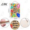 Wooden Sign for Patio Summer Beach Hanging Sign, Double?Sided Flip?Flop Wall Plaque with Rope, Coastal Holiday Home Porch Door Decor House