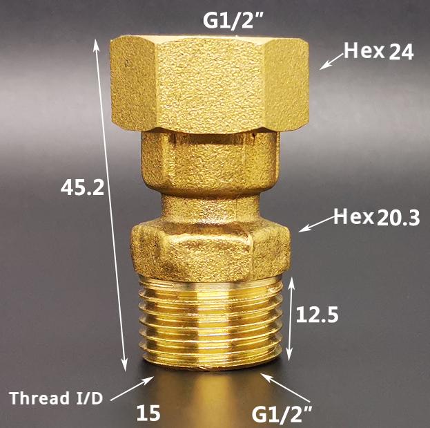 DN15 DN20 DN25 1/2" 3/4" 1" BSP Female Male Union Coupler Adater Elbow Brass Plumbing Fitting Connector Home Garden Water